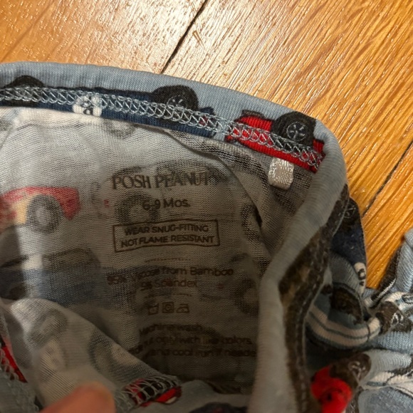 Posh Peanut Racecar footie pajamas size 6-9 months - Picture 4 of 5